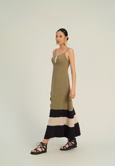 Sandy Linen Midi Dress